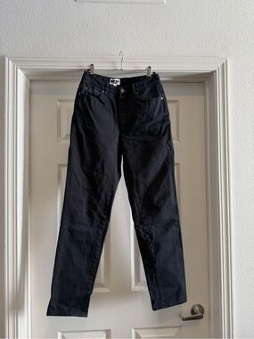 DKNY Black Corduroy Jeans with Branded Button